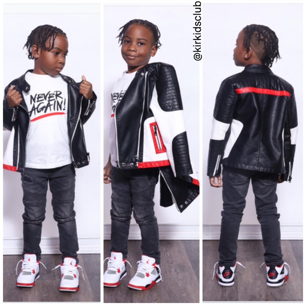 Faux leather jacket